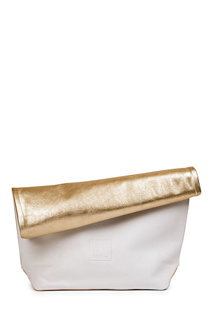 Paper Bag dorado piel Leandra - Leandra